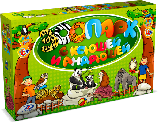 Настольная игра развивающая ИНТЕРХИТ Зоопарк НИ с Ксюшей и Андрюшей 37405
