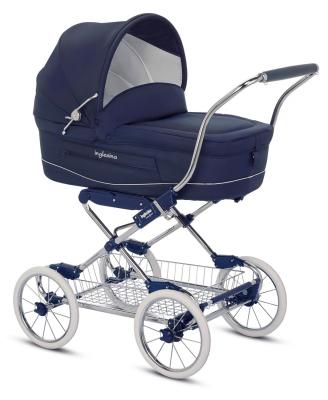 Коляска для новорожденного Inglesina Vittoria на шасси Comfort Chrome/Blue (AB10E1MAR + AE10G1000)