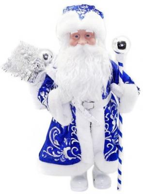 Кукла Новогодняя сказка Дед Мороз  43 см под елку, синий