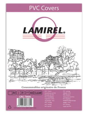Обложка Fellowes Lamirel A4 прозрачный 100шт LA-7868001