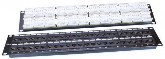 Патч-панель Hyperline PP3-19-48-8P8C-C5E-110D 19" 48 портов RJ-45 категория 5e Dual IDC черный