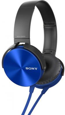 Гарнитура Sony MDR-XB450APL голубой