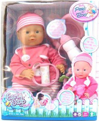 Кукла-младенец Shantou Gepai EARLY DAYS с аксес-ми 36 см пьющая писающая
