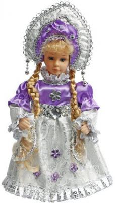 Кукла Новогодняя сказка Снегурочка фиолетовый 30 см 1 шт текстиль, пластик, искусственный мех