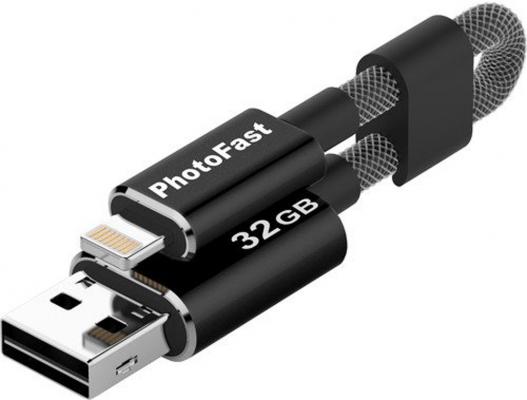Флешка USB 32Gb PhotoFast MemoriesCable U3 G3 черный MCG3U3BK32GB