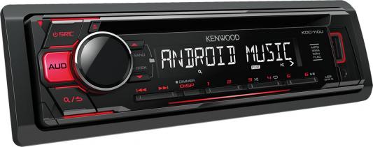 Автомагнитола Kenwood KDC-110UR USB MP3 CD FM 1DIN 4х50Вт черный