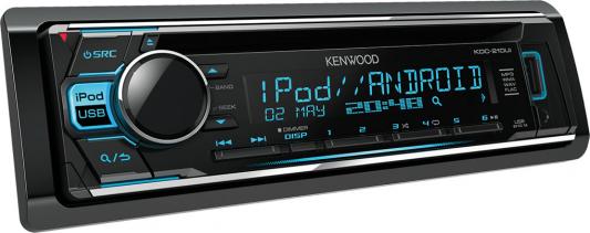 Автомагнитола Kenwood KDC-210UI USB MP3 CD FM 1DIN 4х50Вт черный