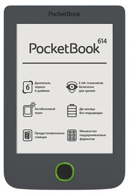 Электронная книга PocketBook 614 6" E-Ink Limited Edition серый PB614-Y-RU-LE