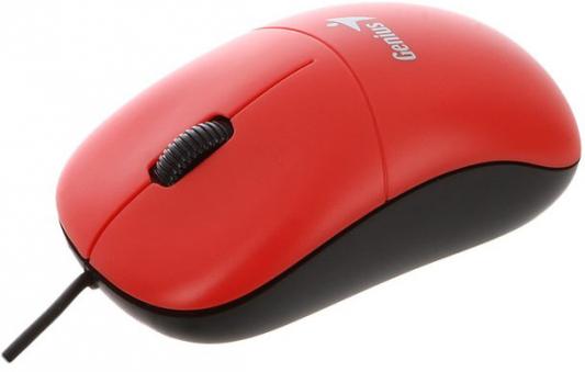 Мышь проводная Genius DX-135 красный USB