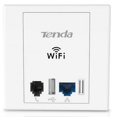 Точка доступа Tenda W6 802.11bgn 300Mbps 2.4 ГГц 1xLAN серебристый