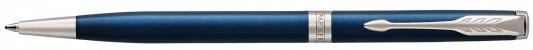 Шариковая ручка поворотная Parker Sonnet Core K439 Slim LaqBlue CT черный M 1945365