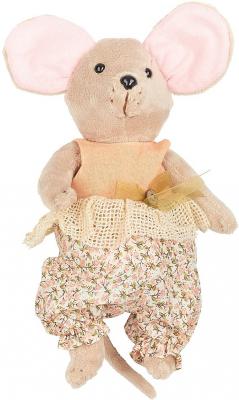 Мягкая игрушка мышка Fluffy Family Country mouse "Тыковка" текстиль бежевый 25 см 681205
