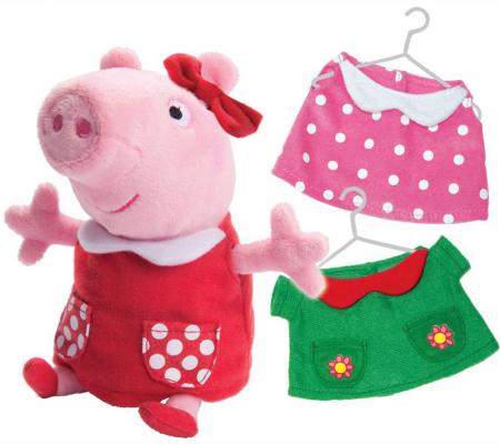 Мягкая игрушка свинка РОСМЭН "Свинка Пеппа" - Модница 20 см розовый текстиль плюш  31155