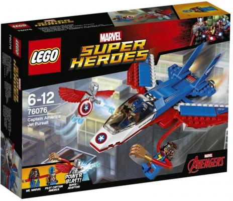 Конструктор LEGO "Супергерои" - Воздушная погоня Капитана Америки 160 элементов