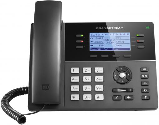 Телефон IP Grandstream GXP1760 6 линий 3 SIP-аккаунта 2x10/100Mbps LCD PoE BLF