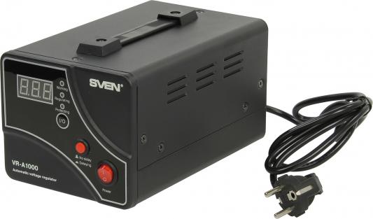 Стабилизатор напряжения Sven VR-A 1000 черный 1 розетка