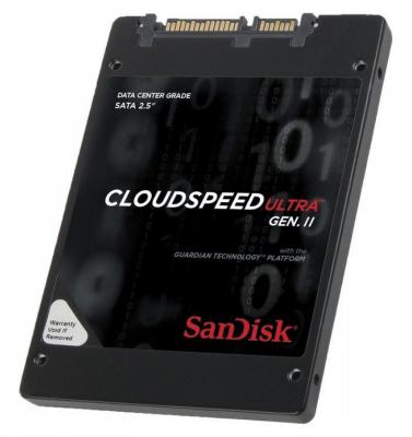 Твердотельный накопитель SSD 2.5" 1.6 Tb SanDisk CloudSpeed Ultra II Read 530Mb/s Write 460Mb/s MLC SDLF1CRM-016T-1JA2 OEM