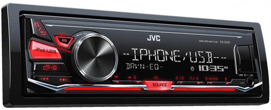 Автомагнитола JVC KD-X241 USB MP3 FM RDS 1DIN 4x50Вт черный