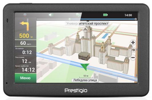 Навигатор Prestigio GeoVision 5059 Progorod 5" 480x272 4GB 128MB microSD microSDHC серый