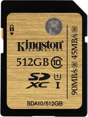 Карта памяти SDXC 512GB Class 10 Kingston SDA10/512GB