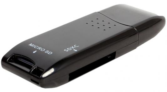 Картридер внешний ORIENT CR-017B W Mini SDXC/SD3.0/SDHC/microSD/T-Flash USB 3.0 черный