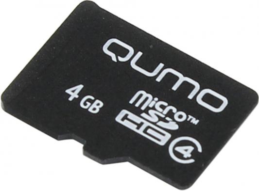 Карта памяти Micro SDHC 4Gb class 4 QUMO QM4GMICSDHC4NA
