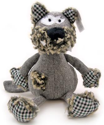 Мягкая игрушка собака Jackie Chinoco "Собака Льюис" 27 см серый текстиль искусственный мех  60552-1/10.5