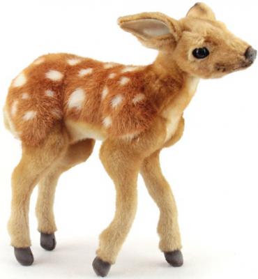 Мягкая игрушка олень Hansa Олененок Бэмби искусственный мех синтепон разноцветный 30 см 4936