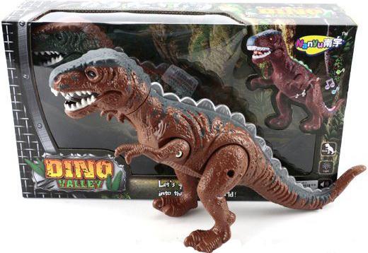 Интерактивная игрушка Shantou Gepai Динозавр эл. 632072 от 3 лет коричневый NY007-A