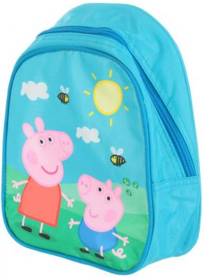 Рюкзак водонепроницаемый Peppa Pig Свинка Пеппа голубой рисунок 29314