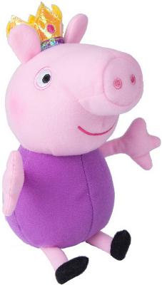 Мягкая игрушка свинка Peppa Pig Джордж принц 20 см розовый фиолетовый текстиль  31150