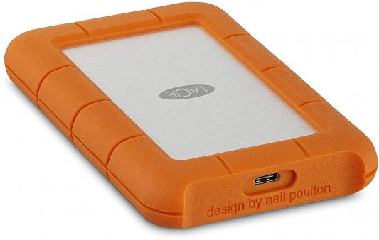 Внешний жесткий диск 2.5" USB-C 4Tb Lacie Rugged Mini STFR4000800 оранжевый