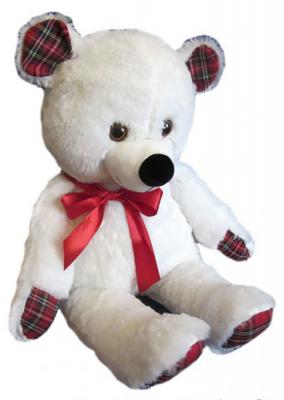 Мягкая игрушка медведь Волшебный мир "Медвежонок для любимой" плюш текстиль белый 85 см 7С-1389-РИ