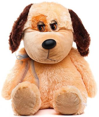 Мягкая игрушка собака Волшебный мир Песик-Барбосик 85 см коричневый искусственный мех  7С-1209-РИ
