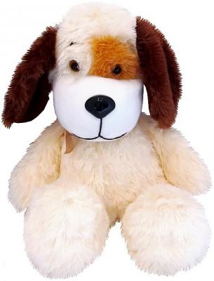 Мягкая игрушка собака Волшебный мир Песик Кнопкин 45 см бежевый искусственный мех  7С-1152-РИ