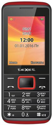 Мобильный телефон Texet TM-214 красный черный