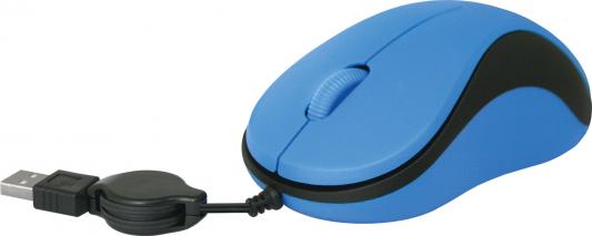 Мышь проводная Defender MS-960 синий USB
