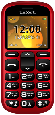 Мобильный телефон Texet TM-B306 красный
