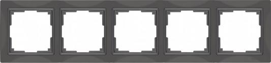 Рамка Snabb Basic на 5 постов серо-коричневый WL03-Frame-04 4690389099076