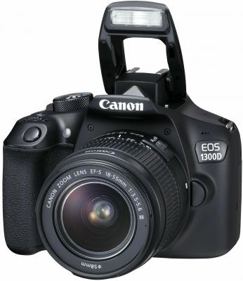 Зеркальная фотокамера Canon EOS 1300D + EF-S 18-55mm DС III черный 1160C009