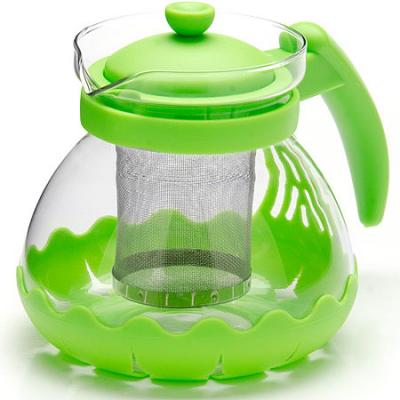 Чайник заварочный Mayer&Boch 26173-3 зелёный 0.7 л металл/стекло