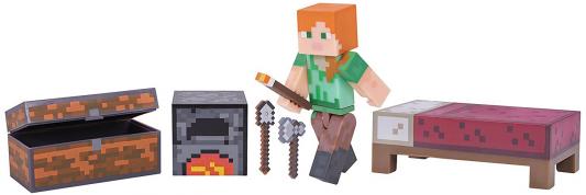 Игровой набор Minecraft "Майнкрафт" - Алекс с набором для выживания 4 предмета