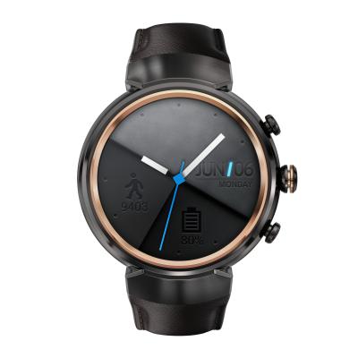 Смарт-часы ASUS ZenWatch 3 WI503Q серый с коричневым кожаным ремешком WI503Q-1LDBR0008
