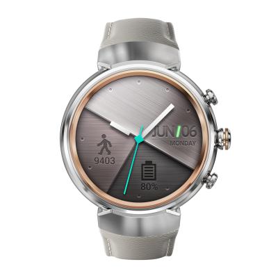 Смарт-часы ASUS ZenWatch 3 WI503Q серебристый с бежевым кожаным ремешком WI503Q-2LBGE0006