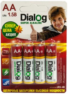 Батарейки Dialog LR6-4B AA 4 шт