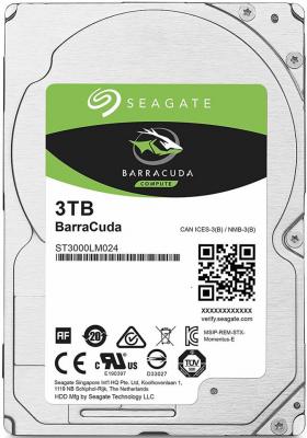 Жесткий диск для компьютера 2.5" 3 Tb 5400rpm 128Mb Seagate Mobile Barracuda Guardian SATA III 6 Gb/s ST3000LM024