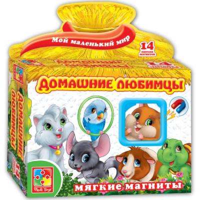 Магнитная игра Vladi toys развивающая "Домашние любимцы"