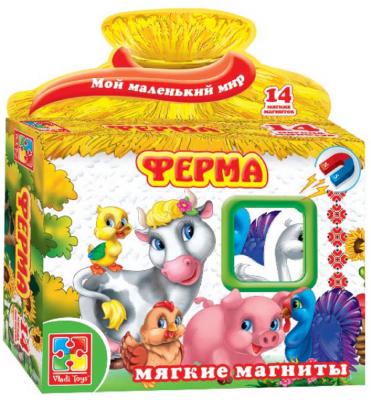 Магнитная игра Vladi toys развивающая "Мой маленький мир" - Ферма