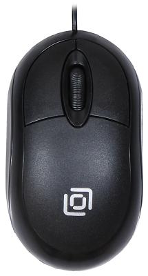 Мышь проводная Oklick 105S чёрный USB