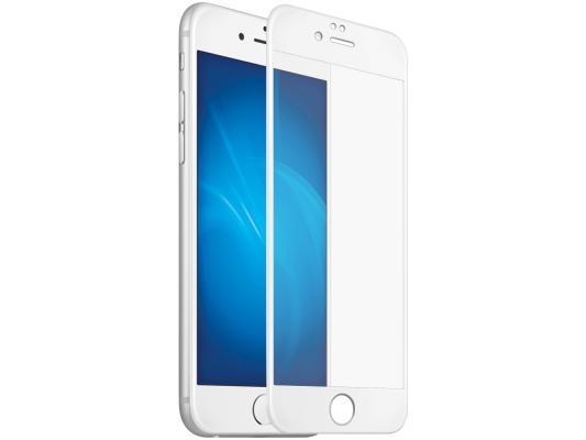 Защитное стекло 3D DF iColor-09 (white) для iPhone 7 0.33 мм